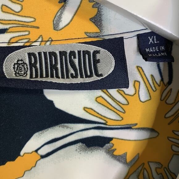 Burnside Aloha Hawaiian Tropical Tiki Floral Print Button Shirt M-090 Sz XL - Picture 3 of 7